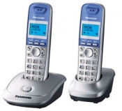Р/Телефон Dect Panasonic KX-TG2512RUS (серебристый, 2 трубки) (KX-TG2512RUS)